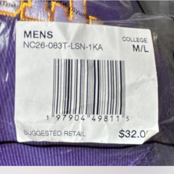 Nike LSU Tigers purple and yellow athletic cap M/L NEW - Picture 7 of 7